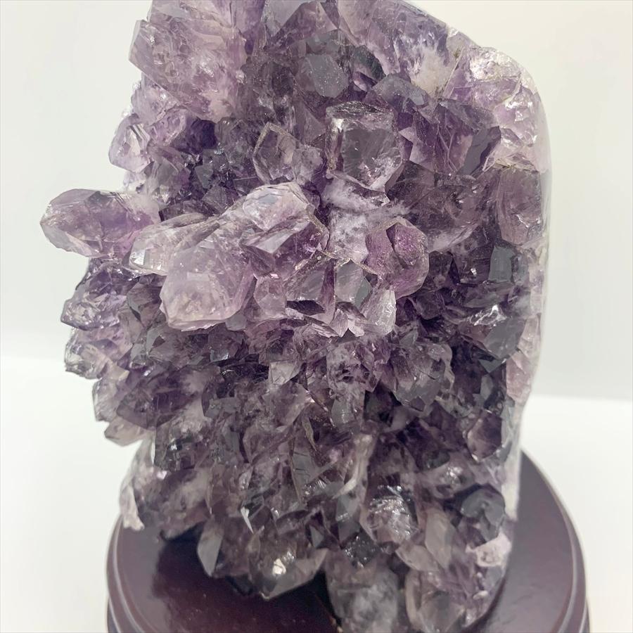 ブラジル産 アメジスト クラスター ドーム 天然石 原石 1点物 台座付き（1.64Kg）K |  | 08