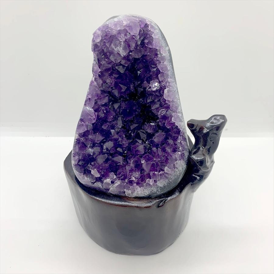 【おすすめ】パワーストーン アメジストドーム 台座付き ウルグアイ産 新品未使用 ウルグアイ産 アメジスト クラスター ドーム 天然石 原石 1点物 台座