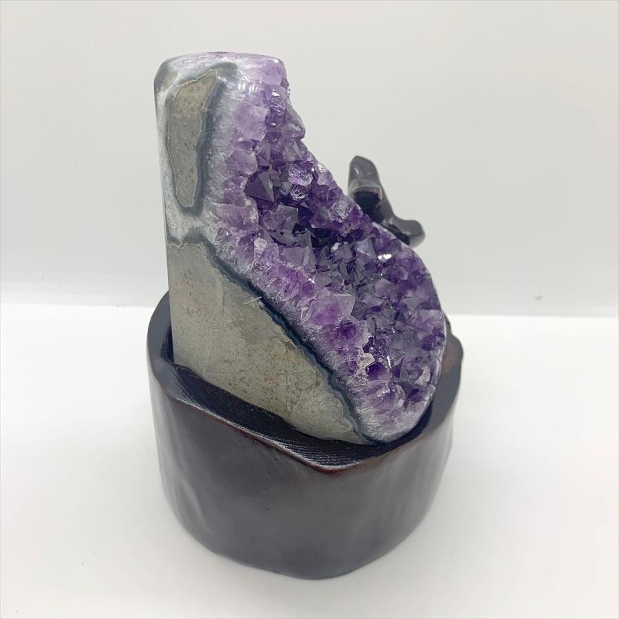 ウルグアイ産 アメジスト クラスター ドーム 天然石 原石 1点物 台座