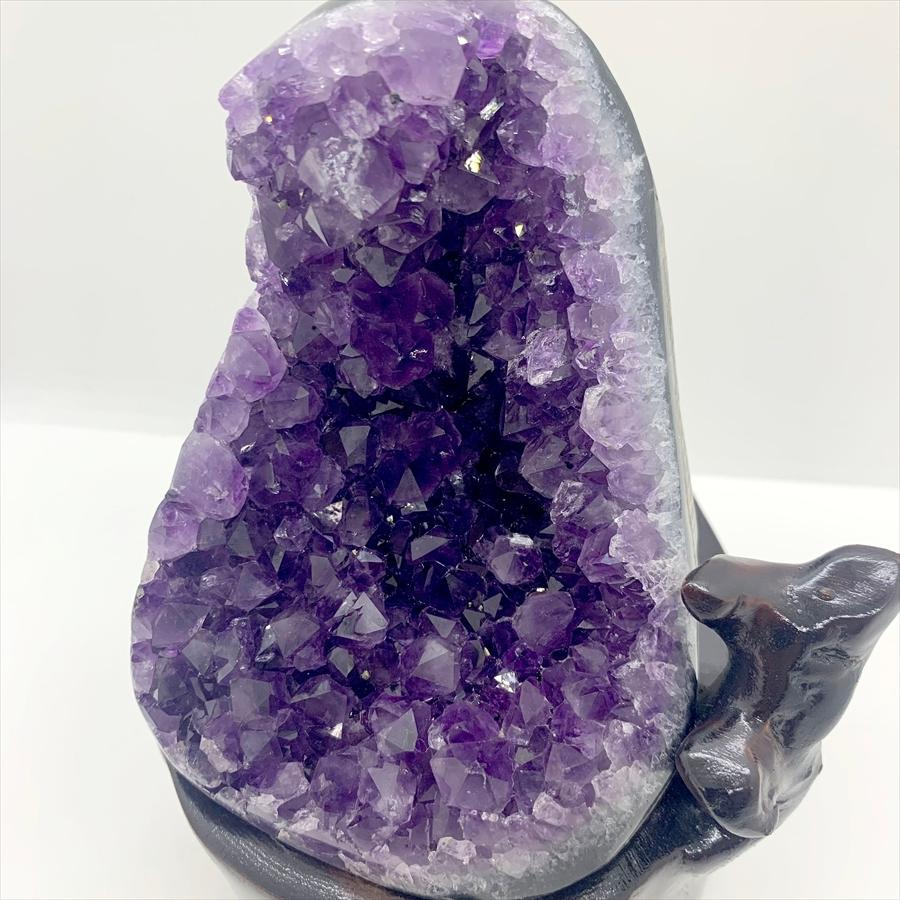 ウルグアイ産 アメジスト クラスター ドーム 天然石 原石 1点物 台座