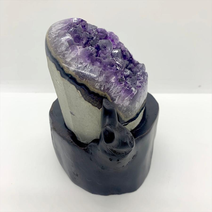 ウルグアイ産 アメジスト クラスター ドーム 天然石 原石 1点物 台座