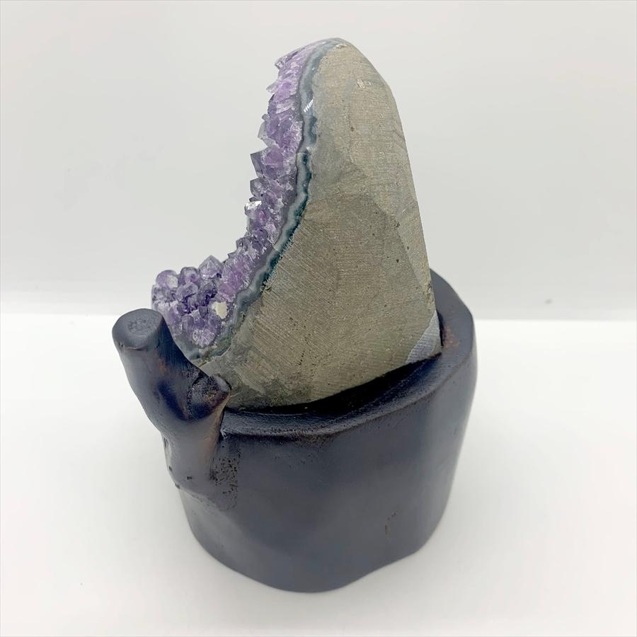 ウルグアイ産 アメジスト クラスター ドーム 天然石 原石 1点物 台座付き（1.29kg）04 |  | 03