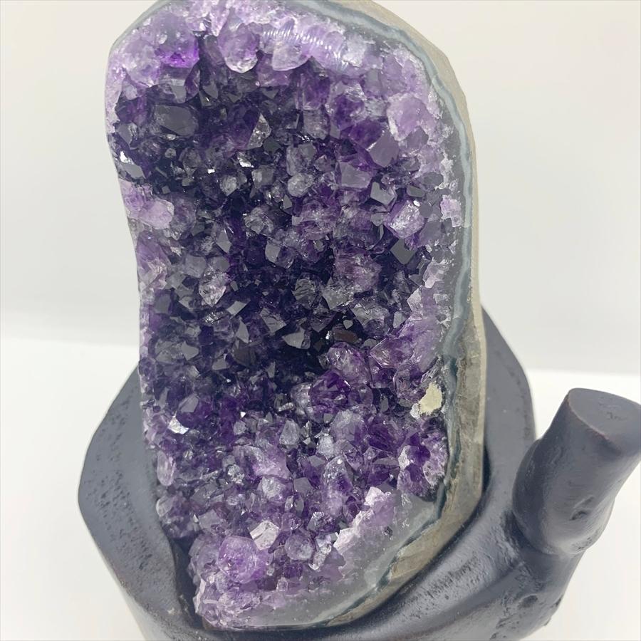ウルグアイ産 アメジスト クラスター ドーム 天然石 原石 1点物 台座付き（1.29kg）04 |  | 06