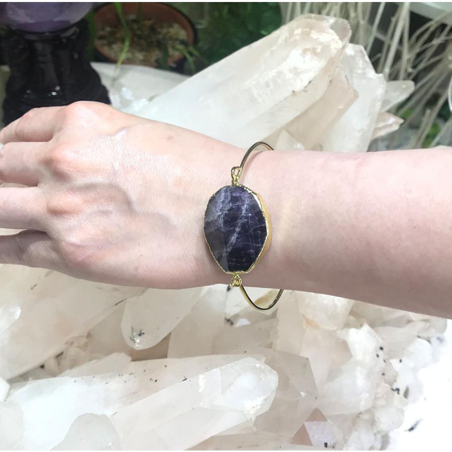 アメジスト バングル amethyst パワーストーンバングル ブレスレット 送料無料 |  | 04