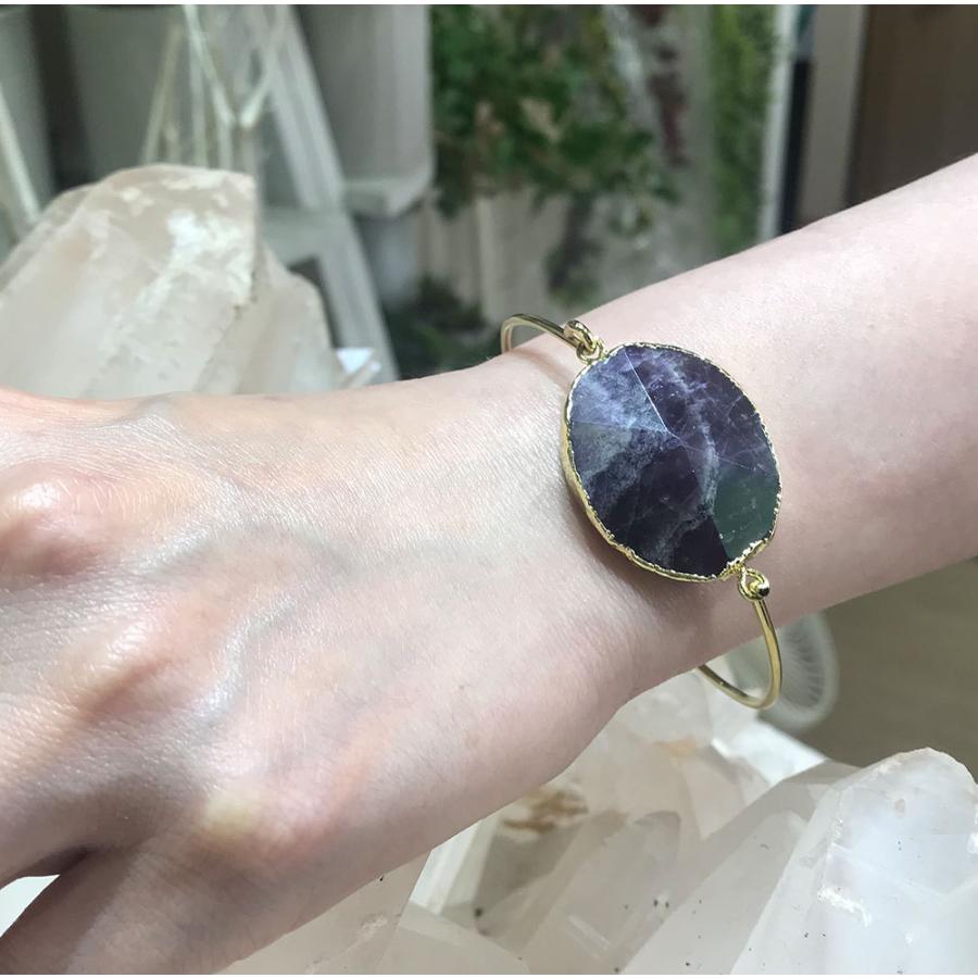 アメジスト バングル amethyst パワーストーンバングル ブレスレット 送料無料 |  | 05