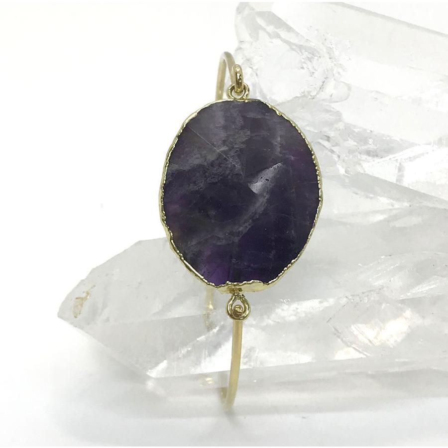 アメジスト バングル amethyst パワーストーンバングル ブレスレット 送料無料 |  | 06