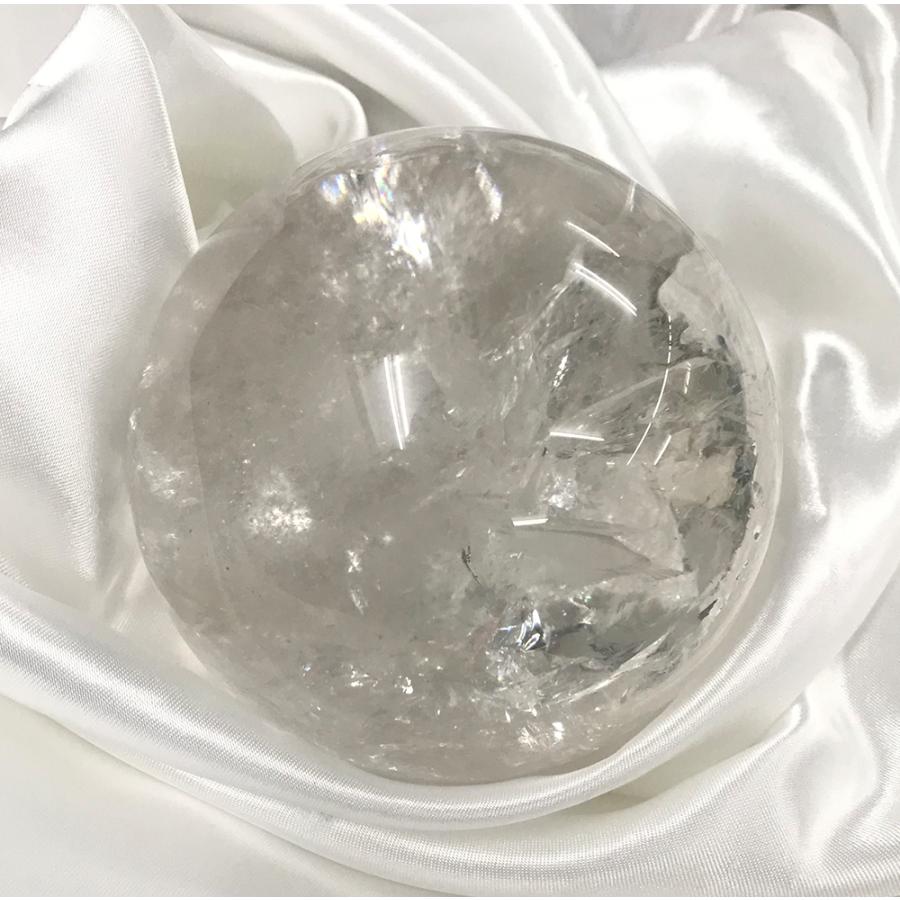 レインボークリスタル 丸玉 スフィア 台座付き Rainbow Crystal Quartz ball 821g 送料無料 |  | 01