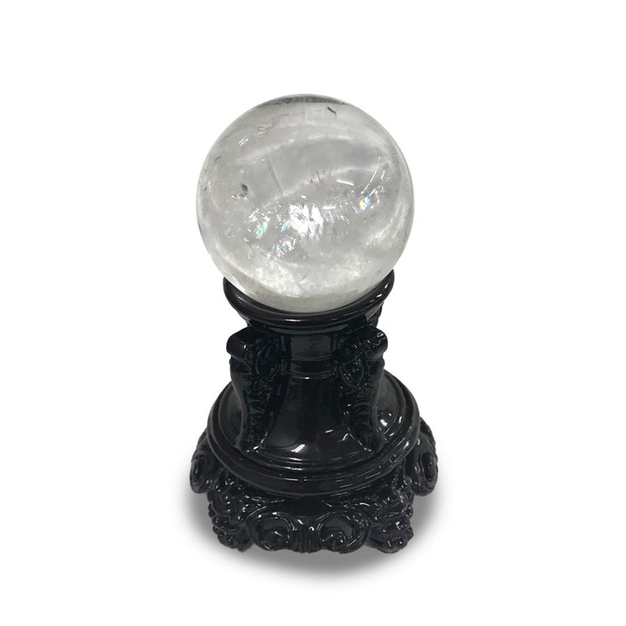レインボークリスタル 丸玉 スフィア 台座付き Rainbow Crystal Quartz ball 141g 送料無料 |  | 03