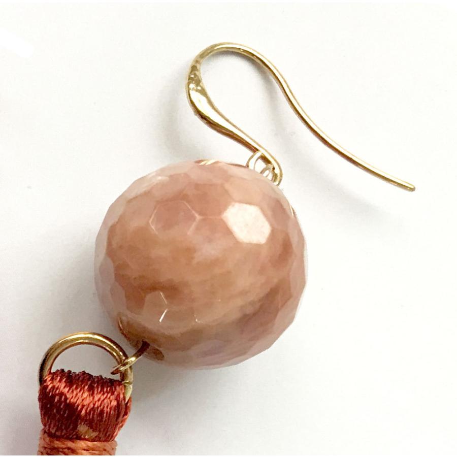 タッセル アゲート ピアス Agate Earrings パワーストーンピアス LEB465 |  | 01