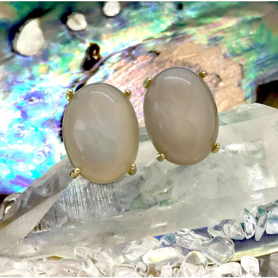 ムーンストーン ピアス Moonstone Earrings パワーストーンピアス LEG457｜hapima｜03