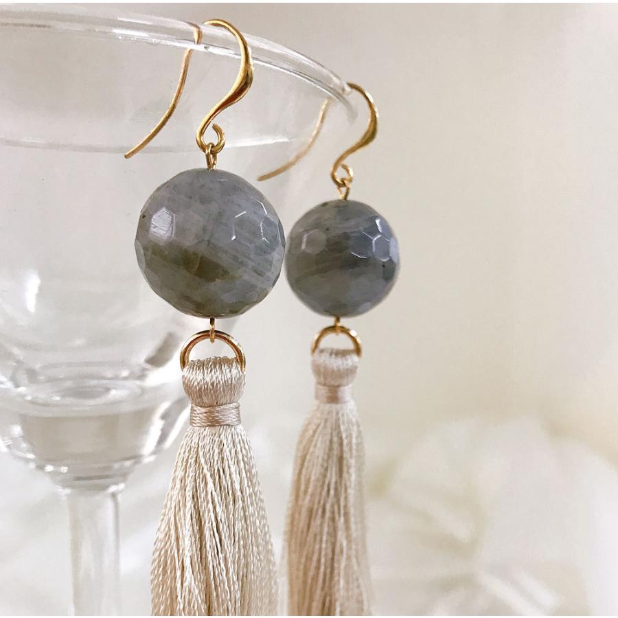 タッセル ジャスパー ピアス Jasper Earrings パワーストーンピアス LEG464 |  | 02