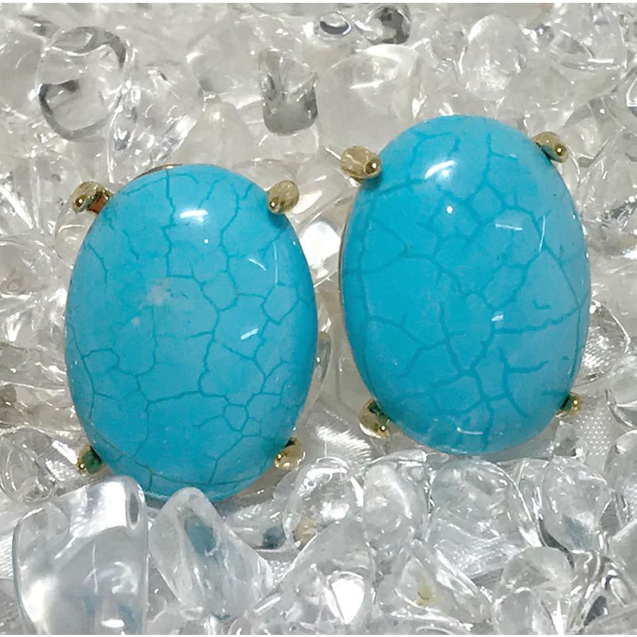 ターコイズ ピアス Turquoise Earrings パワーストーンピアス LELB460 |  | 01