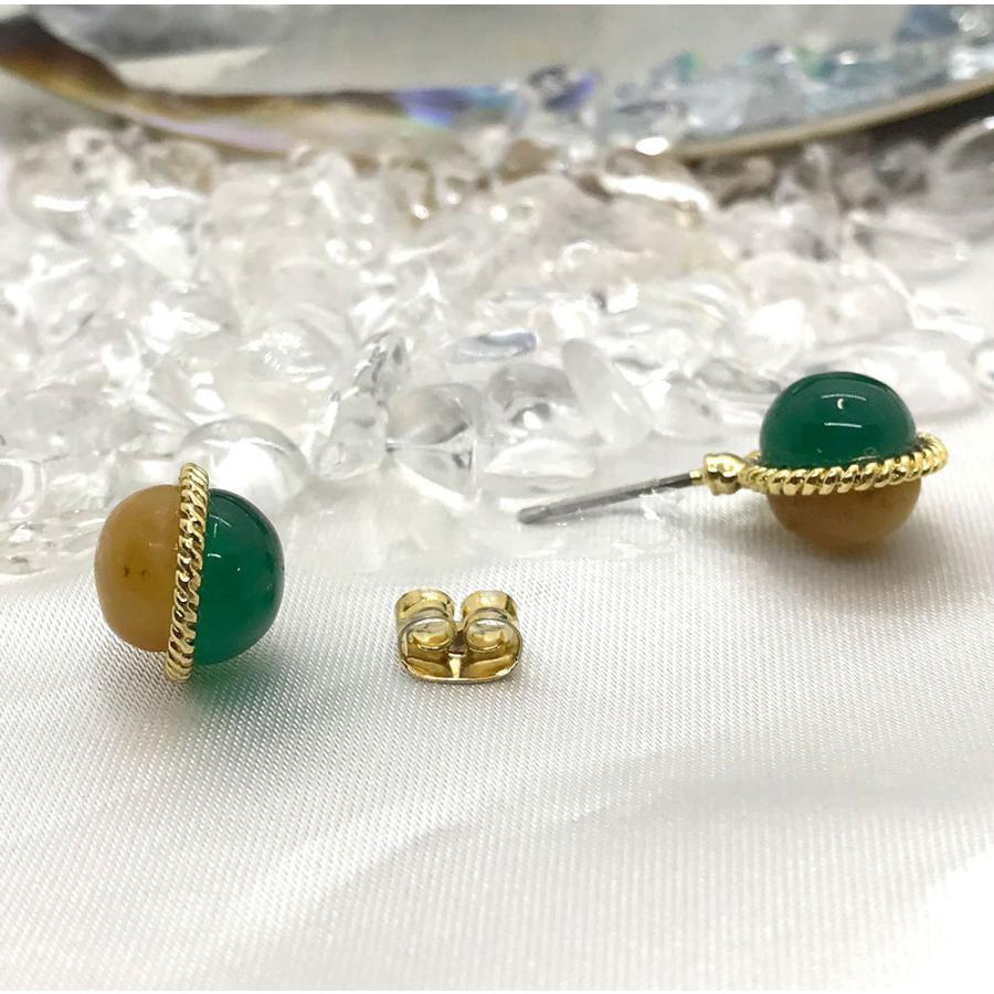 アベンチュリン・アゲート ピアス Aventurine Agate パワーストーンピアス LEO466 |  | 03