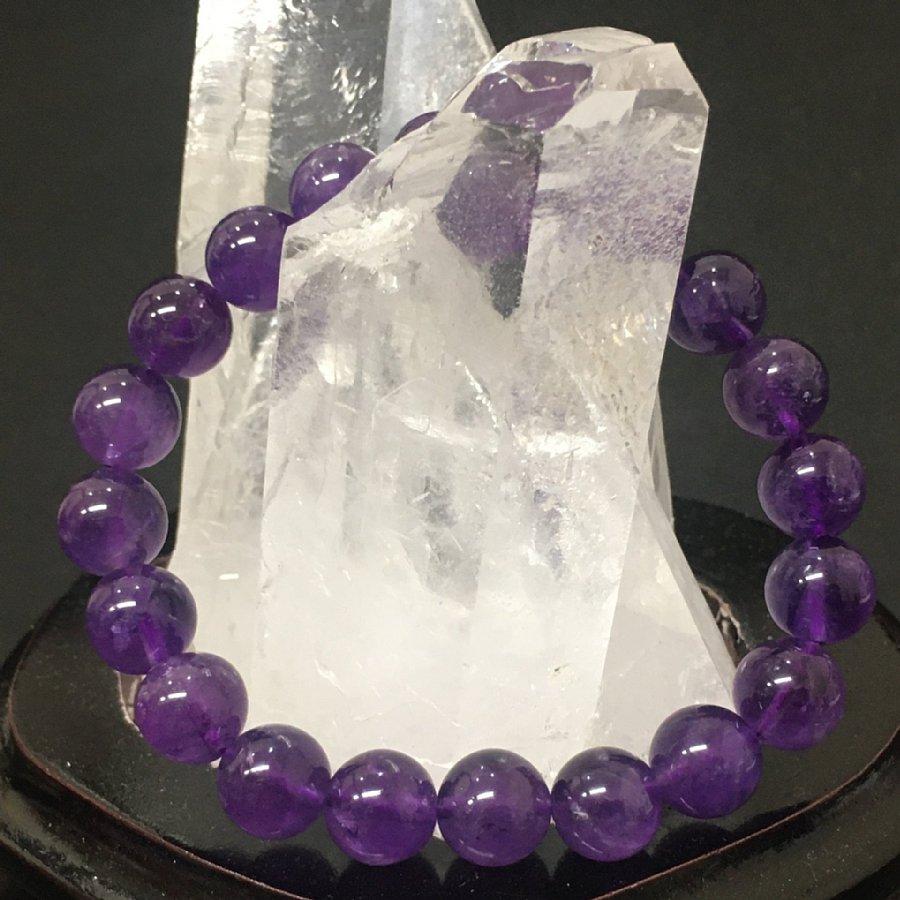 パワーストーン ブレスレット アメジスト 10/8mm パワーストーン ブレスレット 天然石【送料無料】 |  | 03