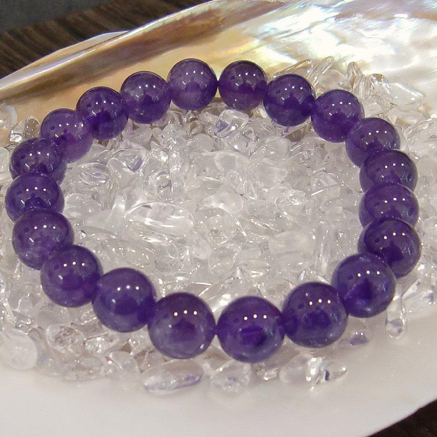 パワーストーン ブレスレット アメジスト 10/8mm パワーストーン ブレスレット 天然石【送料無料】 |  | 04