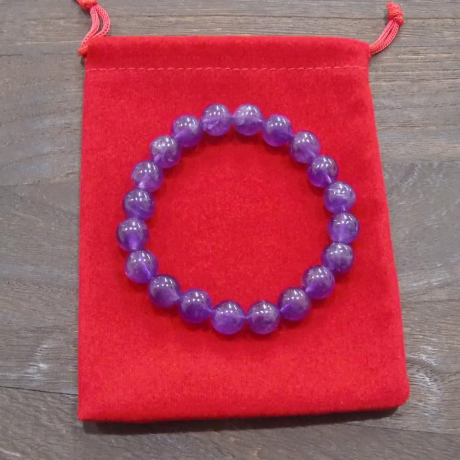 パワーストーン ブレスレット アメジスト 10/8mm パワーストーン ブレスレット 天然石【送料無料】 |  | 06
