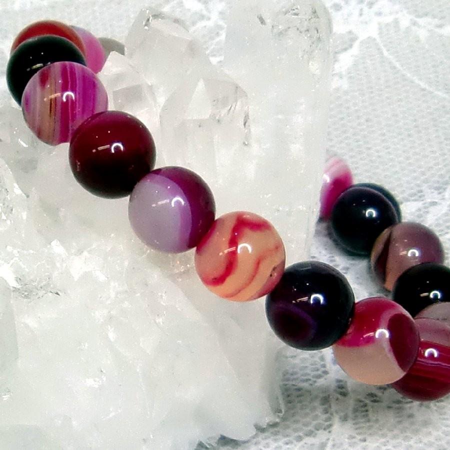 パワーストーン ブレスレット ピンクアゲート 10mm 天然石  送料無料【クリックポスト発送】 |  | 02