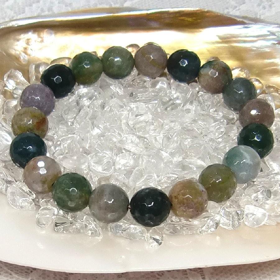 パワーストーン ブレスレット アゲート グリーンミックス 10mm 天然石  送料無料【クリックポスト発送】 |  | 03