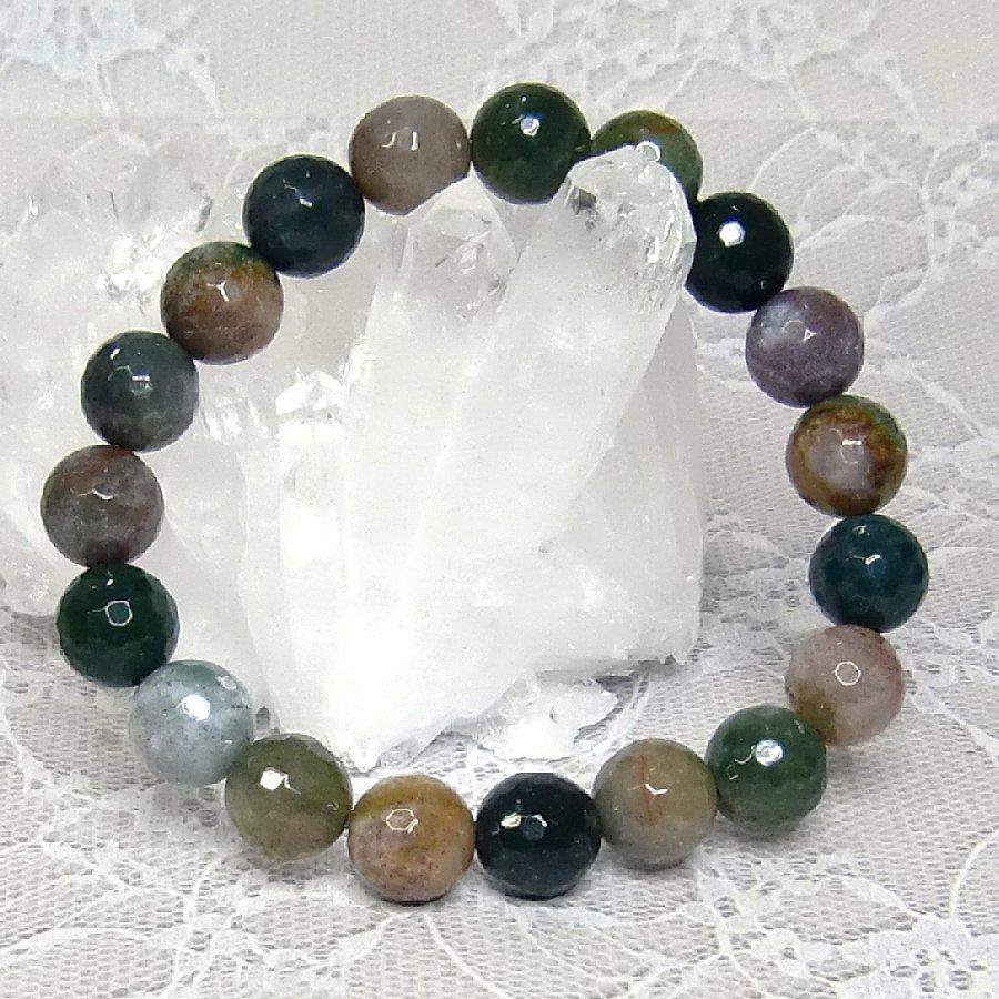 パワーストーン ブレスレット アゲート グリーンミックス 10mm 天然石  送料無料【クリックポスト発送】 |  | 04