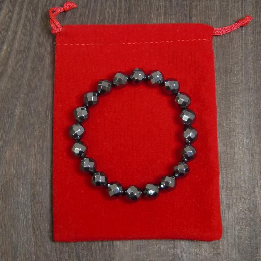 パワーストーンブレスレット ヘマタイト 天然石 送料無料【クリックポスト発送】 |  | 08