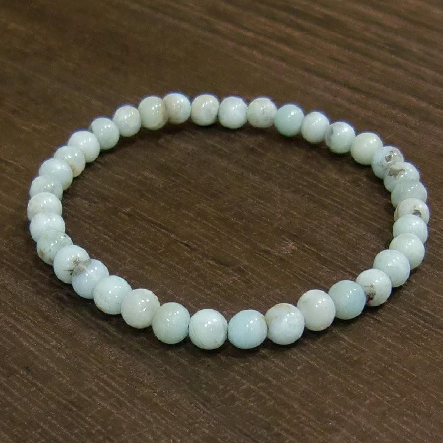 パワーストーンブレスレット ラリマー 天然石 LGL1055 送料無料【クリックポスト発送】 | 