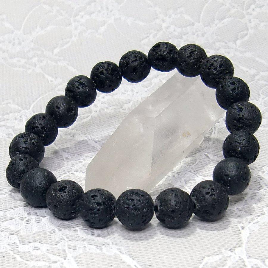 パワーストーン ブレスレット ラバストーン 10mm 溶岩石 【送料無料】 |  | 02
