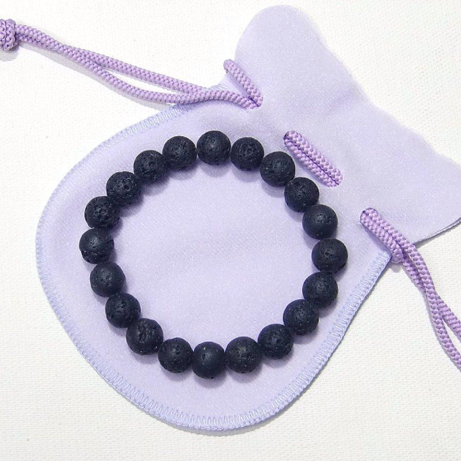 パワーストーン ブレスレット ラバストーン 10mm 溶岩石 【送料無料】 |  | 06