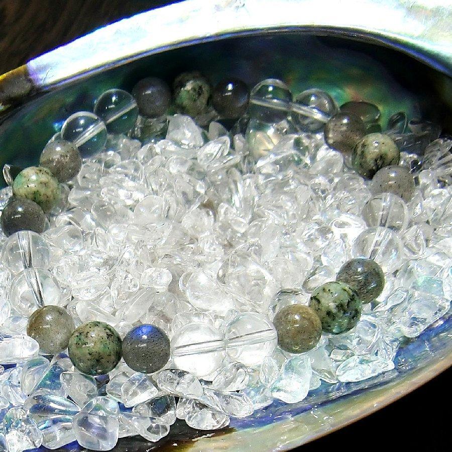 パワーストーンブレスレット ラブラドライト＆K2＆水晶 天然石 【送料無料】 |  | 05