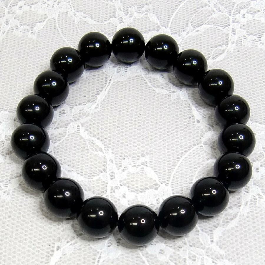 パワーストーンブレスレット  ブラックオニキス 天然石 送料無料【クリックポスト発送】 |  | 04