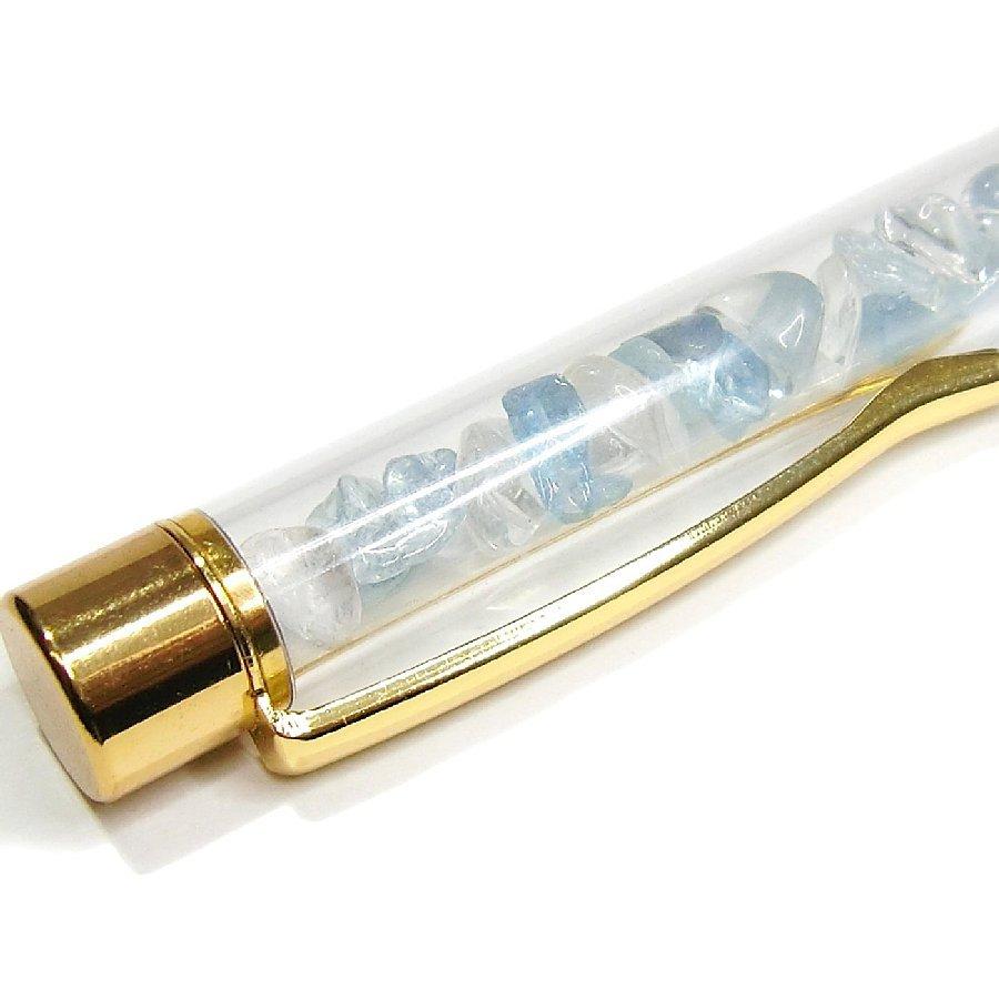 パワーストーン ボールペン アクアマリンGemstone Amulet Pen(aquamarine)【数量限定モデル】【送料無料】 |  | 02