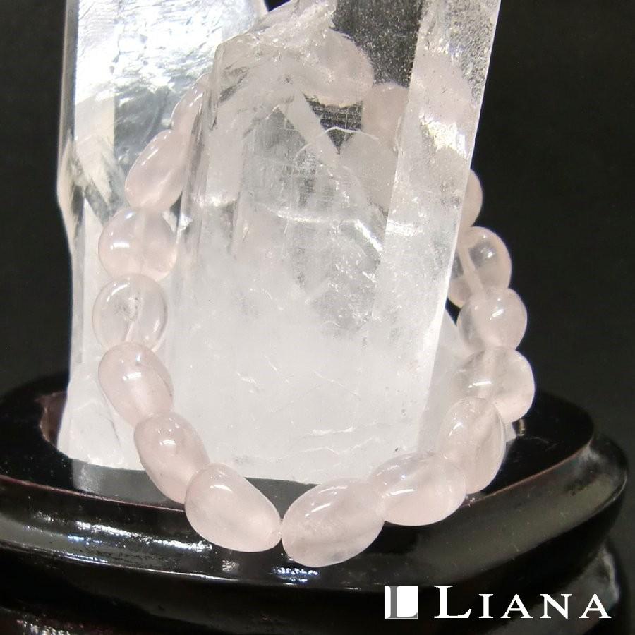 パワーストーンブレスレット ローズクォーツ タンブル 送料無料【クリックポスト発送】 |  | 01