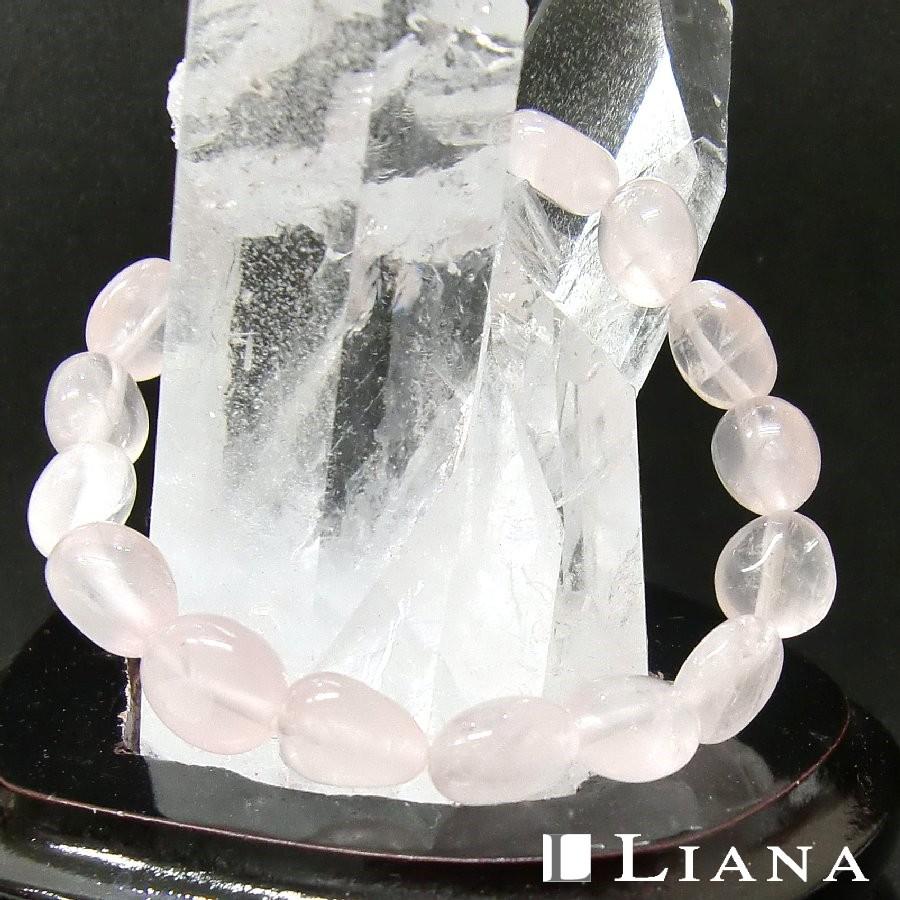 パワーストーンブレスレット ローズクォーツ タンブル 送料無料【クリックポスト発送】 |  | 02