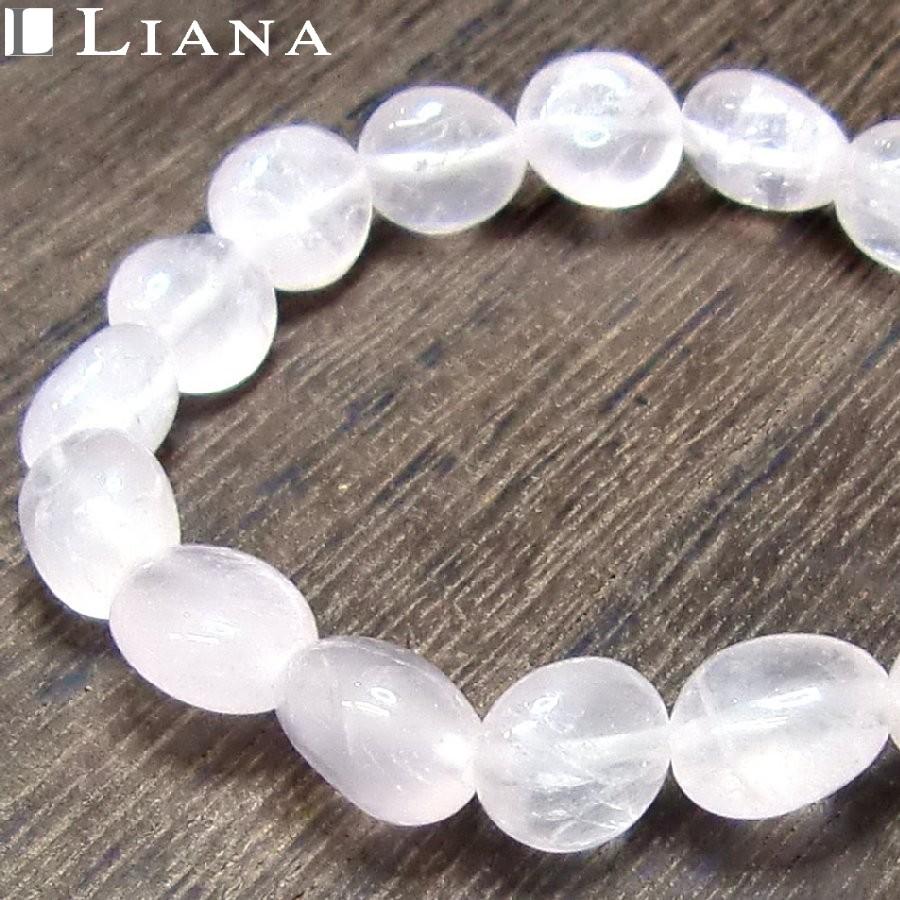 パワーストーンブレスレット ローズクォーツ タンブル 送料無料【クリックポスト発送】 |  | 03