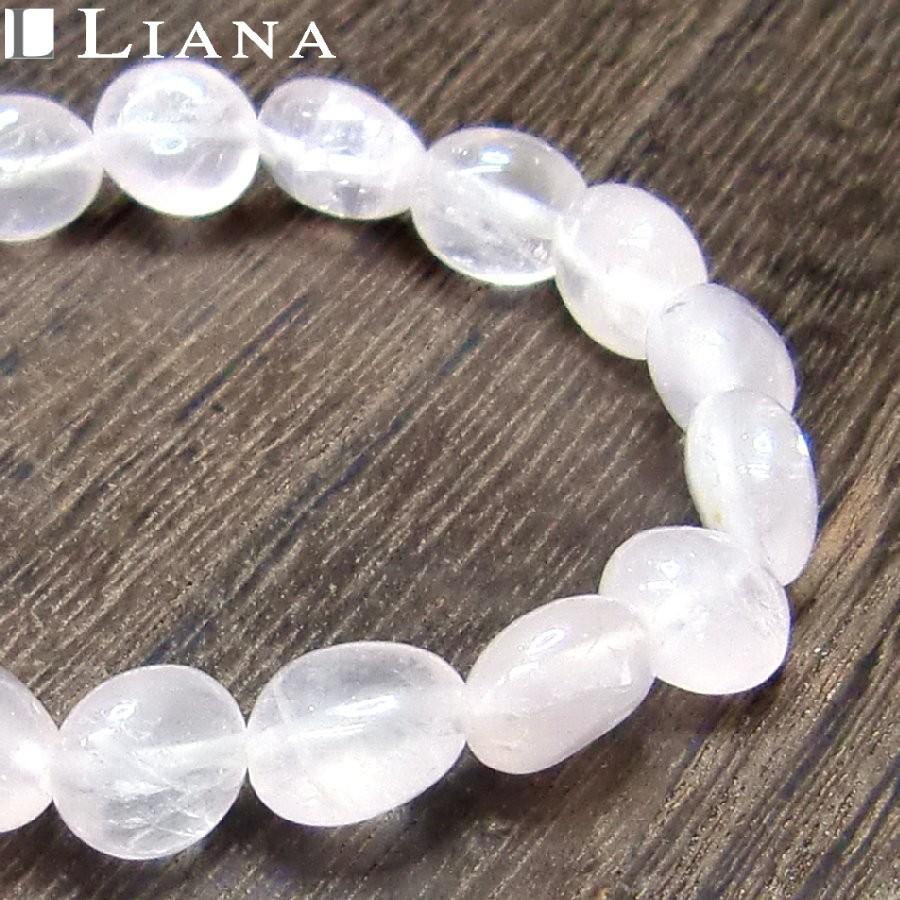 パワーストーンブレスレット ローズクォーツ タンブル 送料無料【クリックポスト発送】 |  | 04