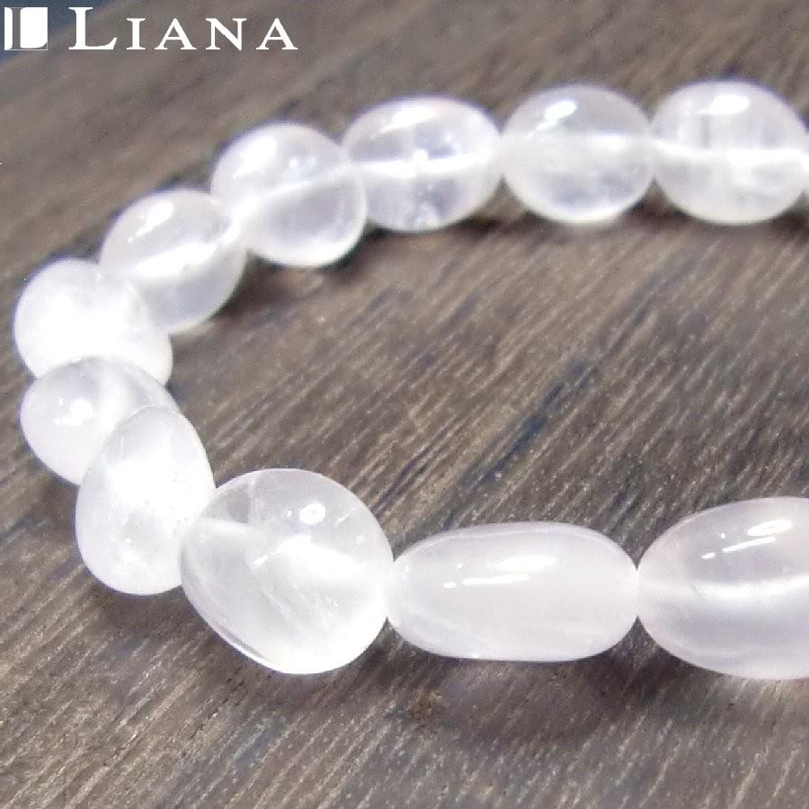 パワーストーンブレスレット ローズクォーツ タンブル 送料無料【クリックポスト発送】 |  | 07