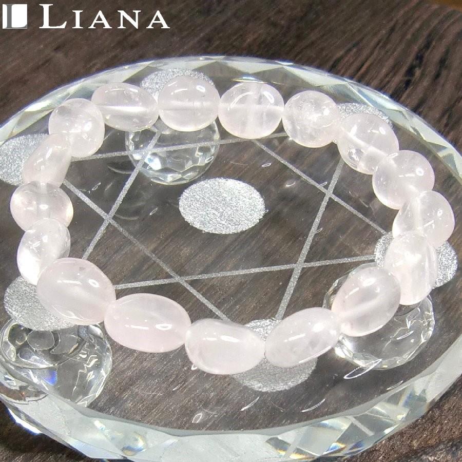 パワーストーンブレスレット ローズクォーツ タンブル 送料無料【クリックポスト発送】 |  | 08