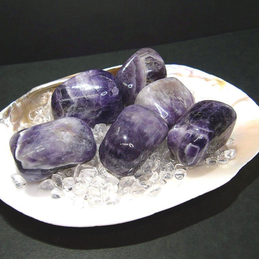 アメジスト タンブル 紫水晶 1個 Amethyst 財運も集める愛の アメジスト タンブル 紫水晶 1個 Amethyst 財運も集める愛の
