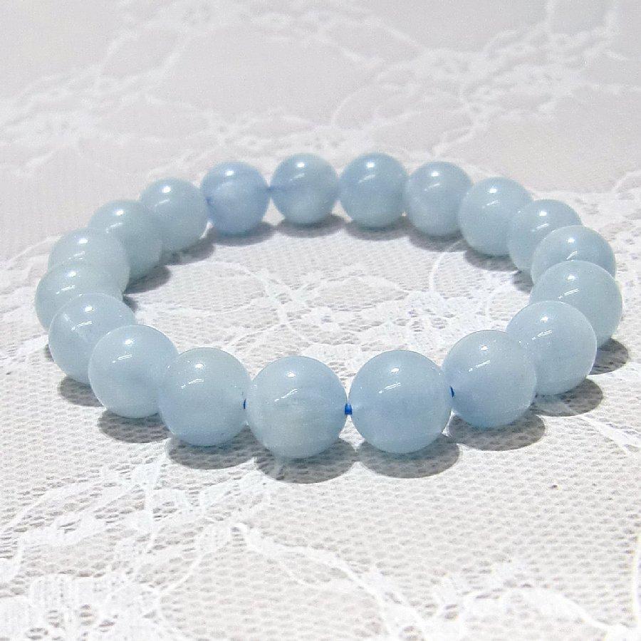パワーストーンブレスレット アクアマリン10mm 天然石 【送料無料】 | 
