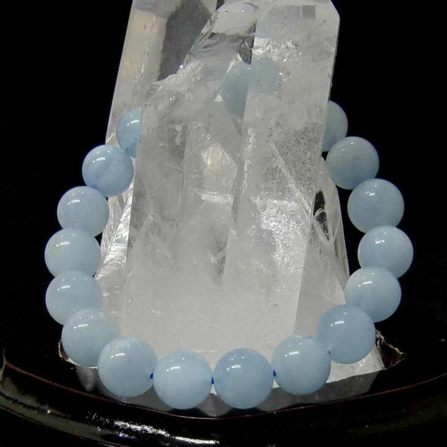 パワーストーンブレスレット アクアマリン10mm 天然石 【送料無料】 |  | 01