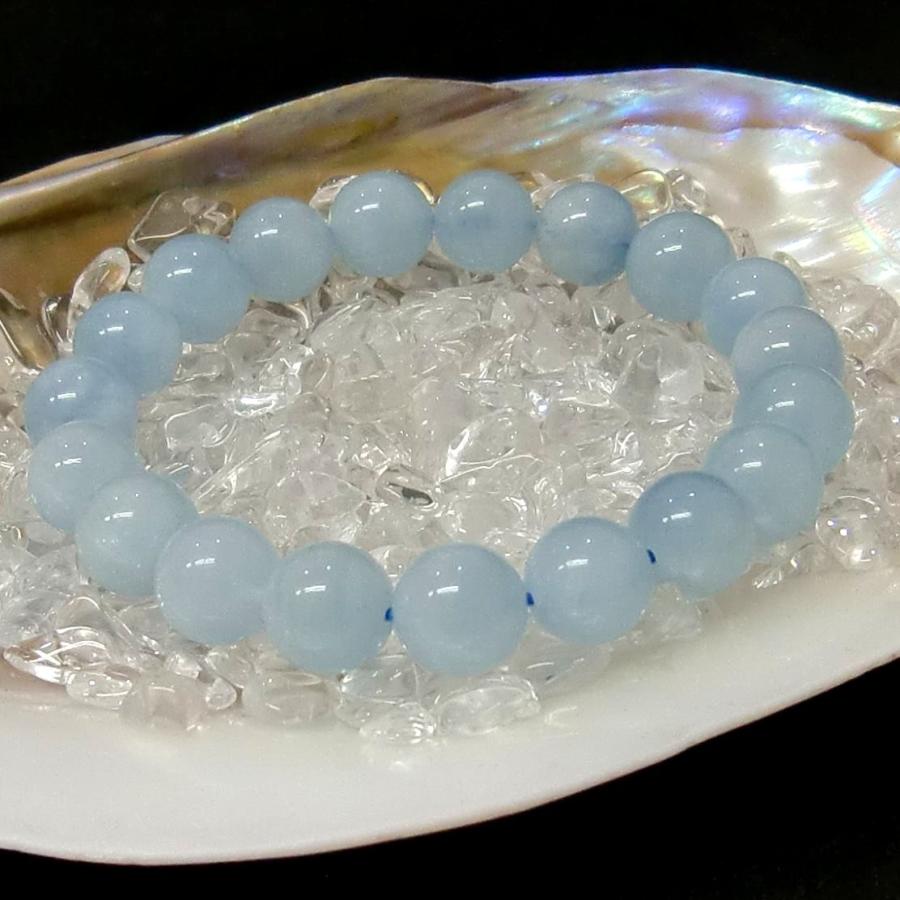 パワーストーンブレスレット アクアマリン10mm 天然石 【送料無料】 |  | 02