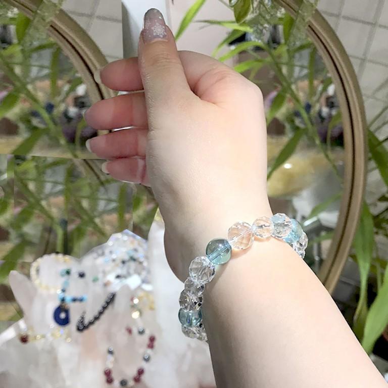 パワーストーンブレスレット レインボーオーラ＆アクアオーラ 天然石【送料無料】 |  | 08