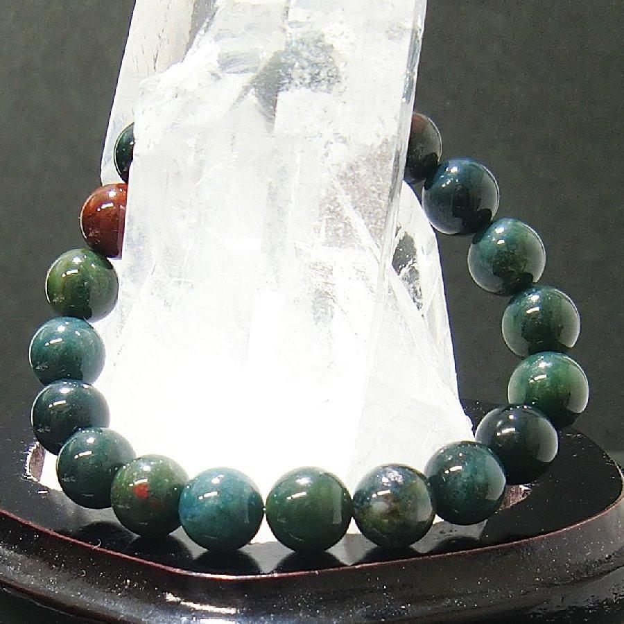 ブラッドストーン ブレスレット パワーストーン 天然石【送料無料】 |  | 01