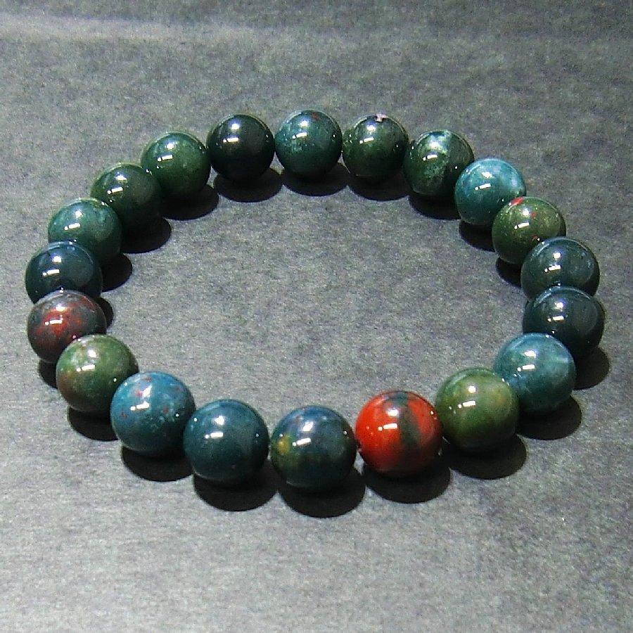 ブラッドストーン ブレスレット パワーストーン 天然石【送料無料】 |  | 02