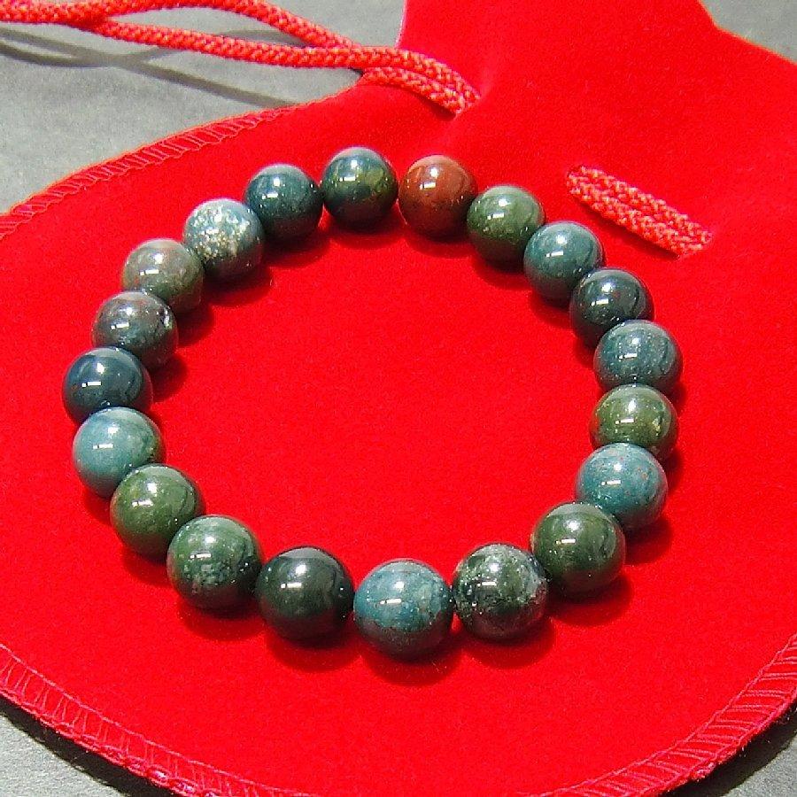 ブラッドストーン ブレスレット パワーストーン 天然石【送料無料】 |  | 06