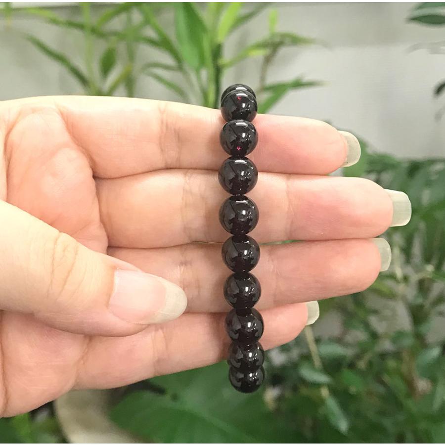 ガーネット ブレスレット bracelet 10mm玉 16cm 送料無料