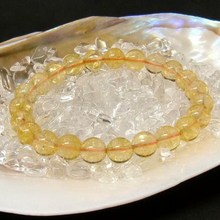 パワーストーンブレスレット シトリン８mm 【送料無料】Citrine |  | 02