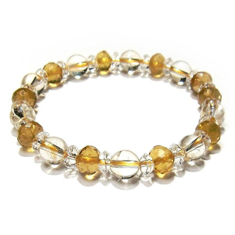 パワーストーンブレスレット シトリン・イエロートルマリン  【送料無料】 | 