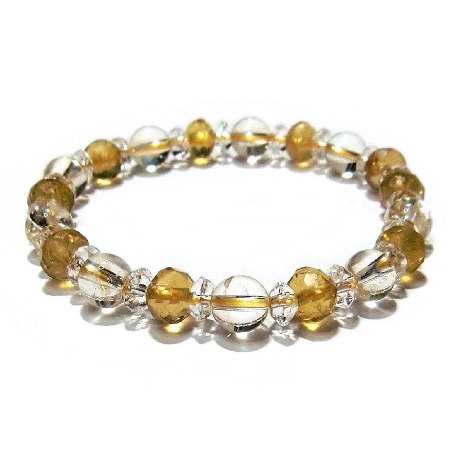 パワーストーンブレスレット シトリン・イエロートルマリン  【送料無料】 |  | 02