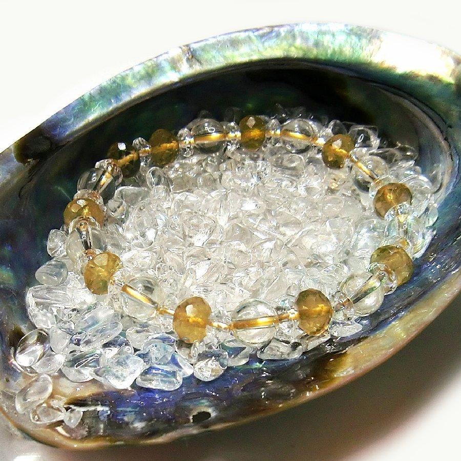 パワーストーンブレスレット シトリン・イエロートルマリン  【送料無料】 |  | 04