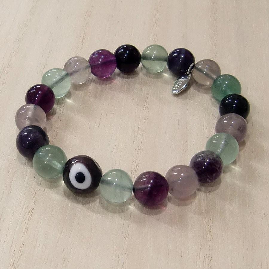 パワーストーン ブレスレット フローライト 天然石 LJF556 | 